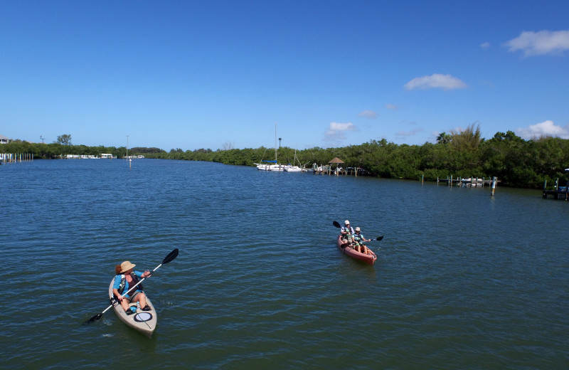 Kayaking at Palm Island Resort.