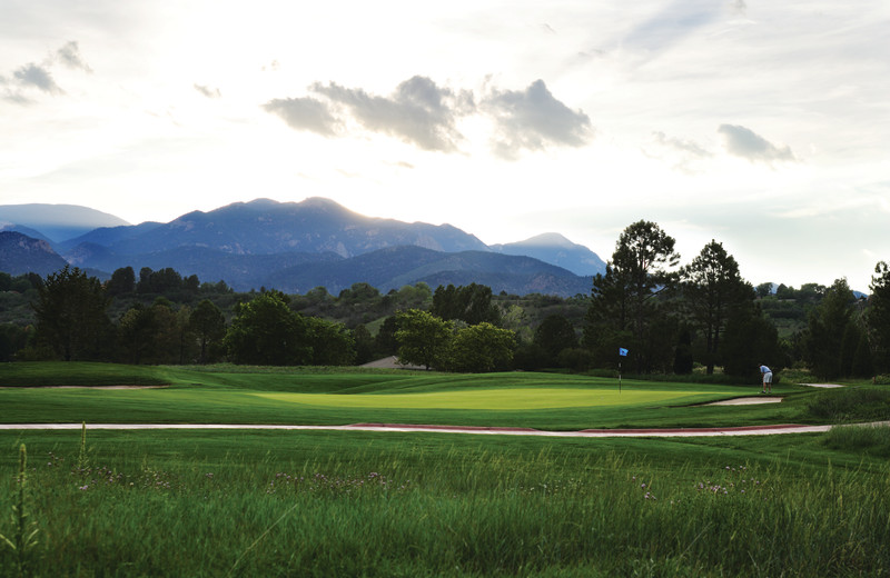 The Pete Dye designed golf course at Cheyenne Mountain Resort sees over 300 days of sunshine a year.