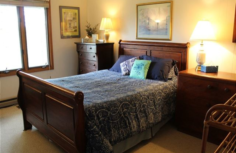 Rental bedroom at Mountain Lake Rentals.