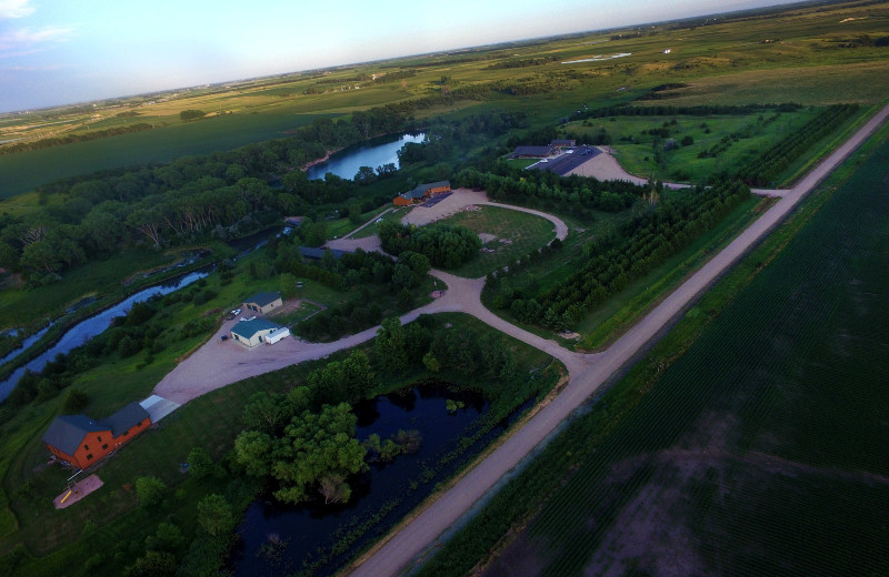 Aerial view of Granite Springs Lodge.