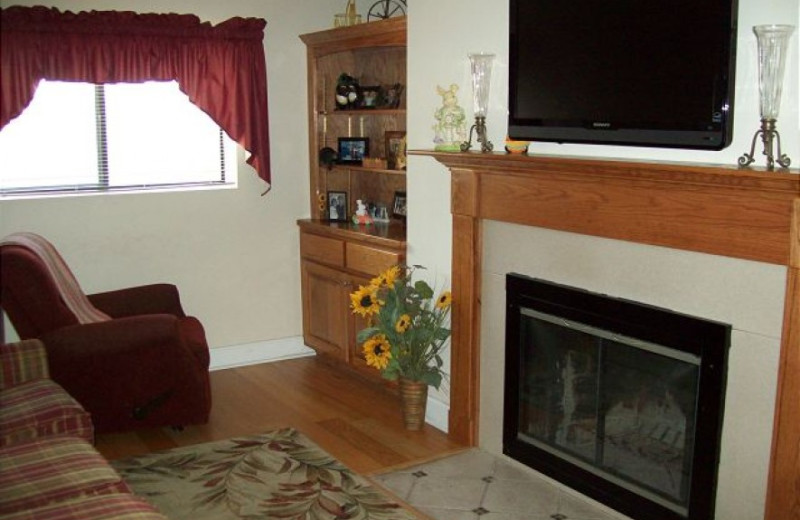 Rental living room at Oak Square Condos.