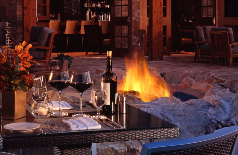 Fire pit at Rancho Las Palmas Resort & Spa.