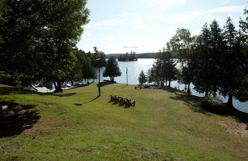 Lake view at Fernleigh Lodge.