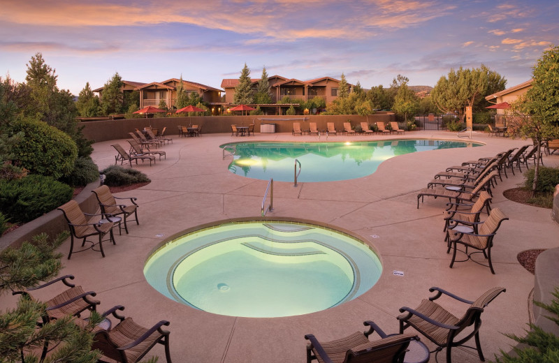 Outdoor pool at Wyndham Sedona.