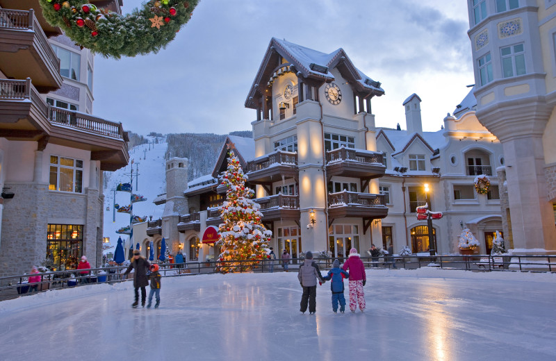 Ice skating at Montaneros in Vail.