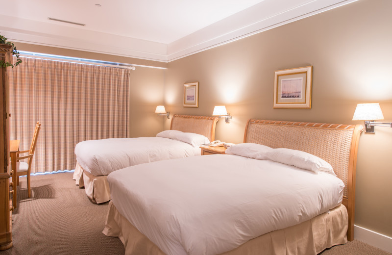 Two bed guest room at Bay Harbor Resort and Marina.