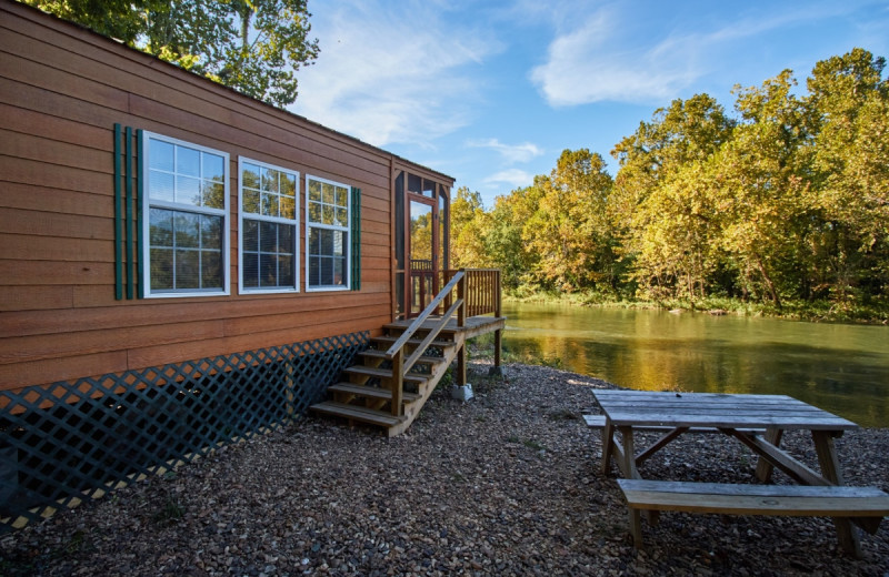 Cabin exterior at MarVal Resort.