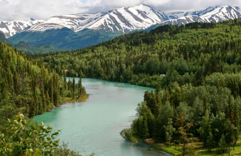 Scenic view at Gwin's Lodge & Kenai Peninsula Charter Booking Service.