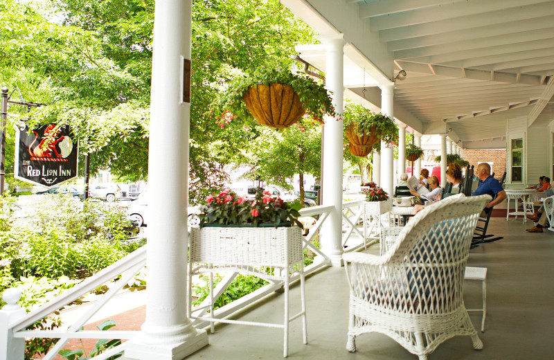 Porch at Red Lion Inn.