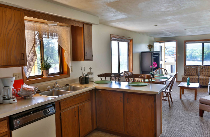 Guest kitchen at Naswa Resort.