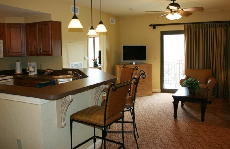 Guest kitchen at Wyndham Bonnet Creek Resort.