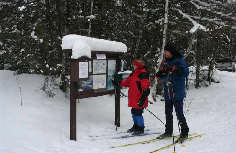 Winter activities at Poplar Creek B & B.