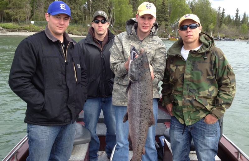 Fishing at All Alaska Outdoor Lodge.