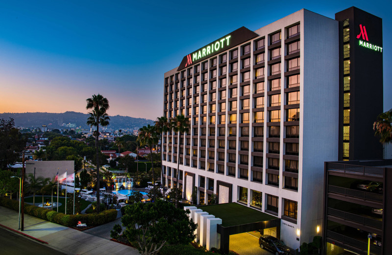 Exterior view of Beverly Hills Marriott.