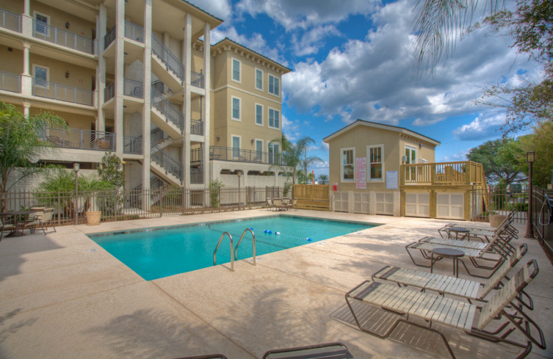 Courtyard pool at Sea Gate Inn.