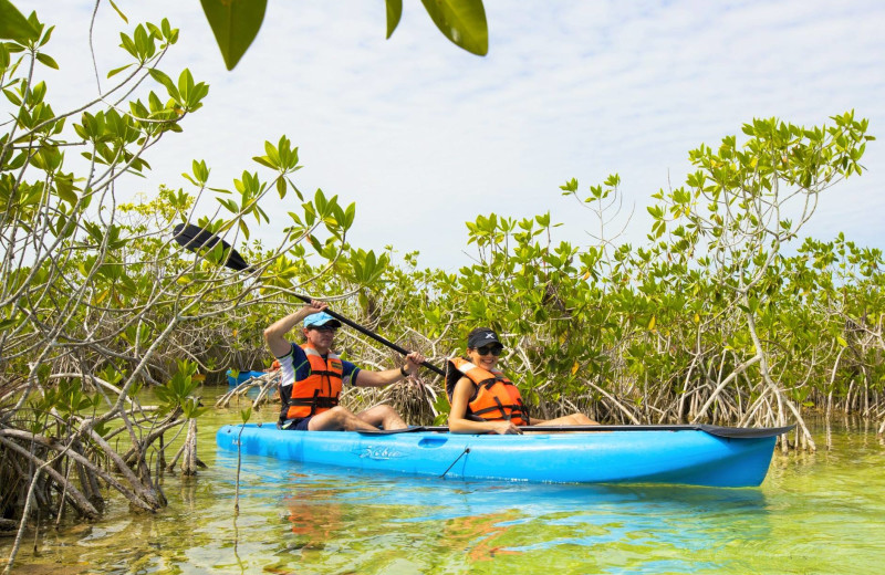 Kayaking at Explorean Kohunlich.