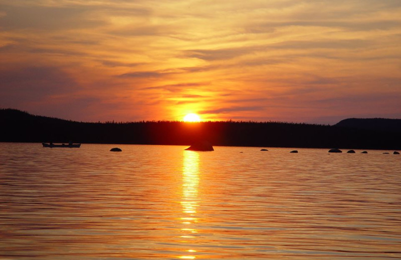 Sunset at Igloo Lake Lodge.