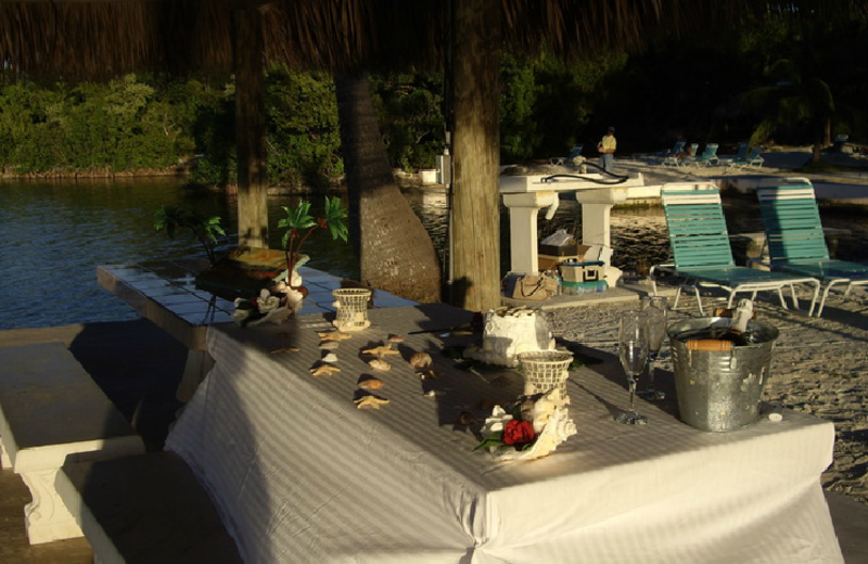 Dining at Rock Reef Resort.