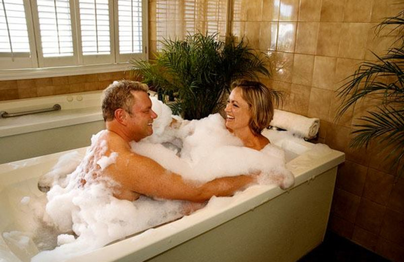 Couple at the spa at Roman Spa Hot Springs Resort.