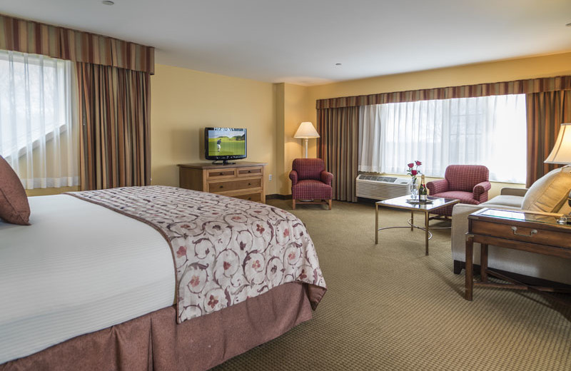 Guest room at Waters Edge Resort and Spa.