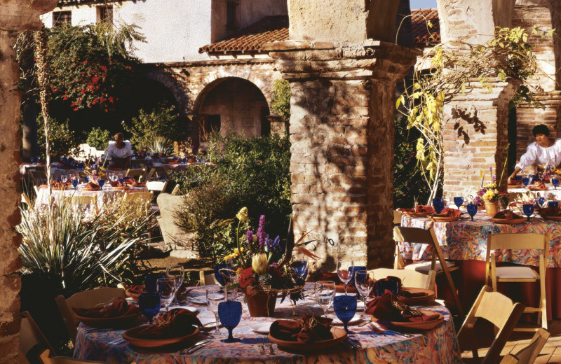 Outdoor dining at The Ritz-Carlton, Laguna Niguel.