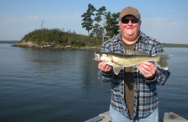 Fishing at Sunset Lodge.