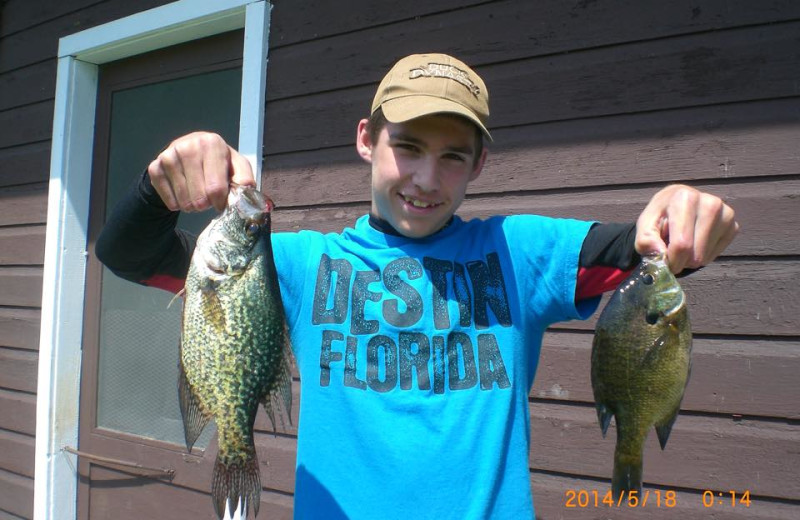 Fishing at Cedarwild Resort.