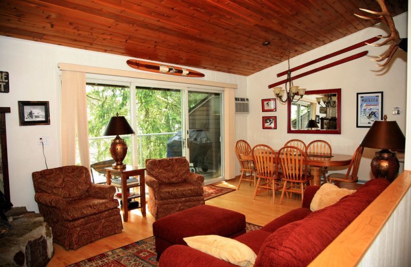 Suite interior at Bay Point on the Lake.