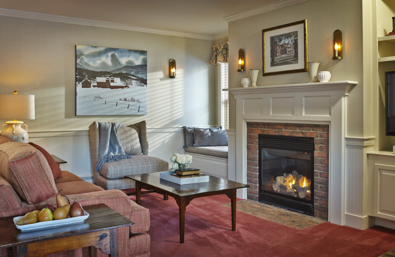 Guest room at The Green Mountain Inn.