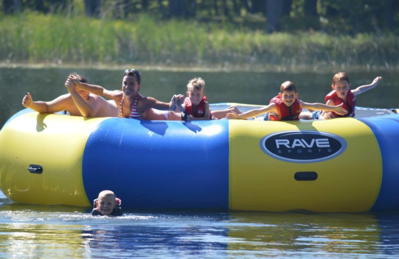 Water activities at Hyde-A-Way Bay Resort.