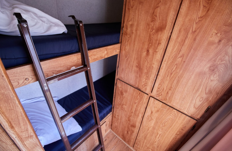 Cottage bunk beds at Yogi Bear's Jellystone Park Warrens.