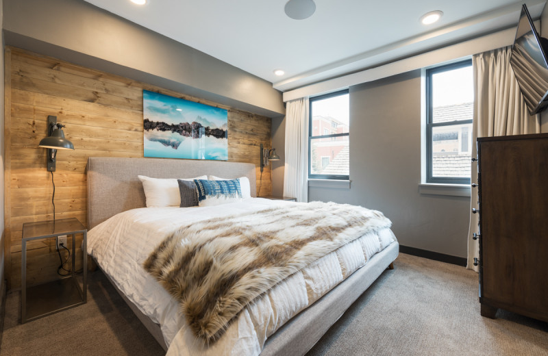 Rental bedroom at Natural Retreats Park City.