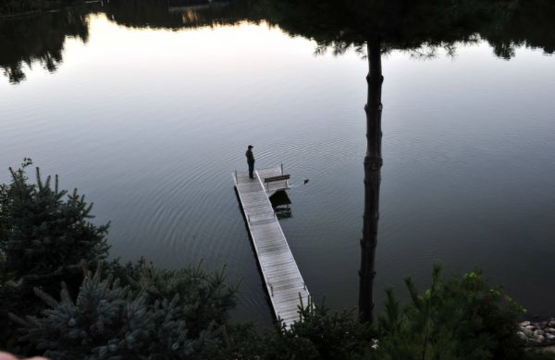 Lake dock at Cliffside Resort.