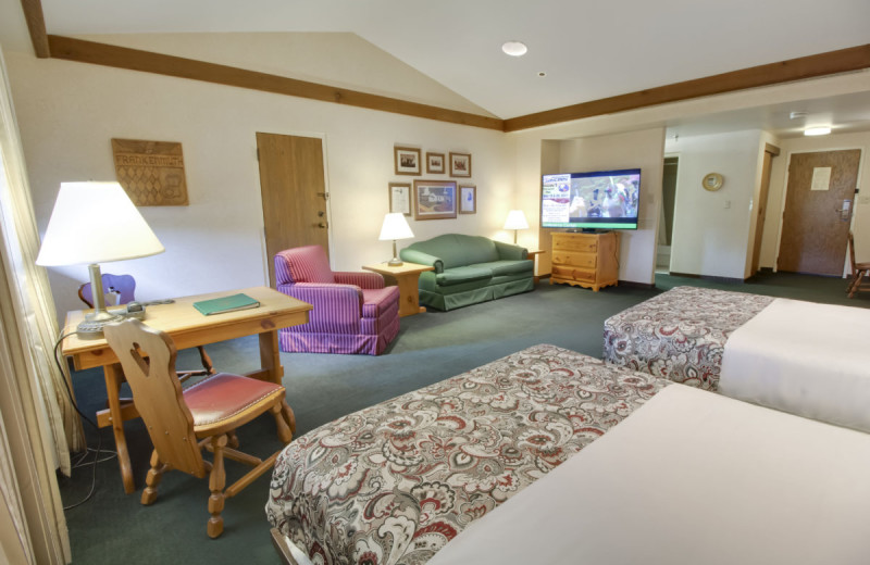 Guest room at Bavarian Inn of Frankenmuth.
