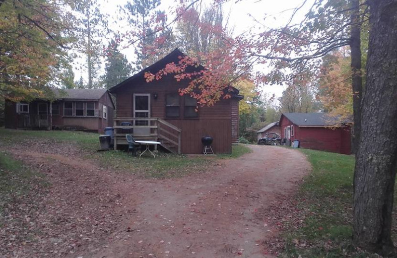 Cabins at Wojcieszak Flambeau Resort.