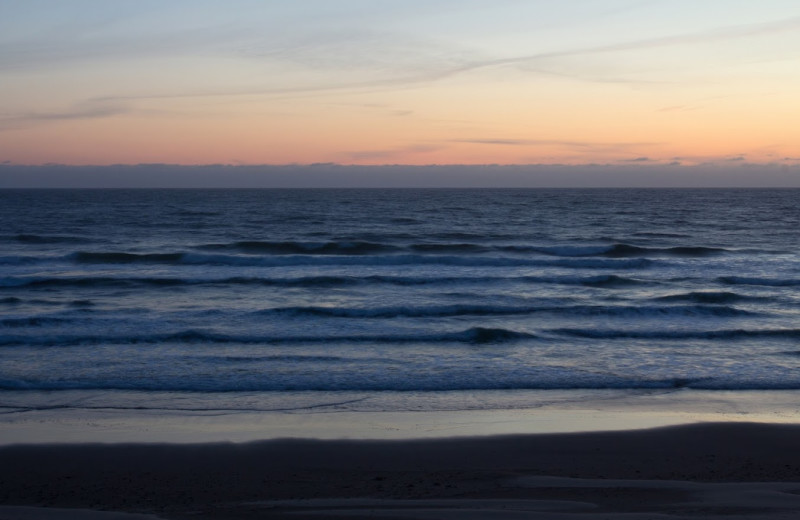 Sunrise at Pelican Shores Inn.