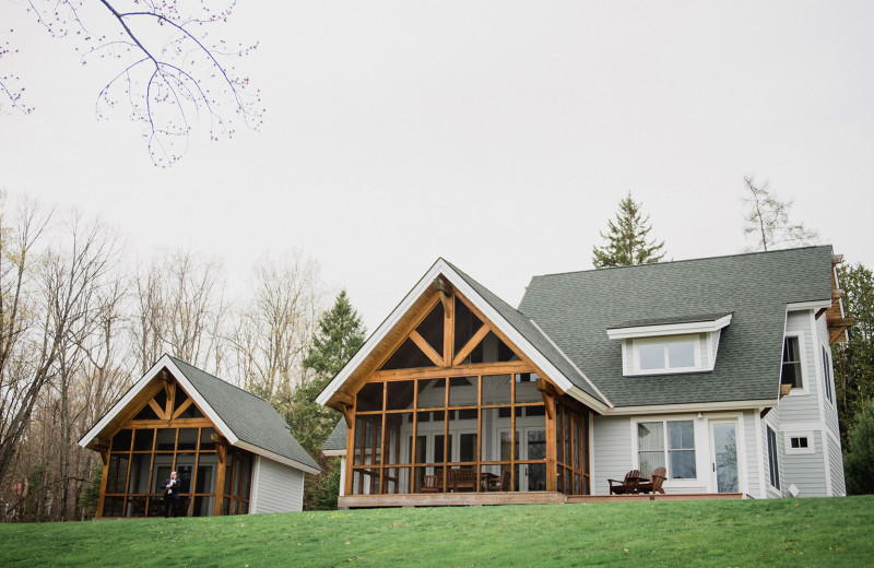 Cottage exterior at Port Cunnington Lodge & Resort.