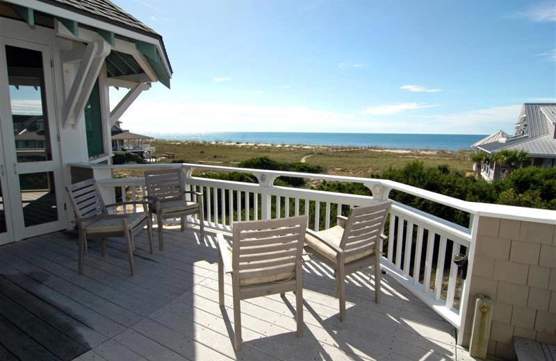 Beachside rental at Bald Head Island.