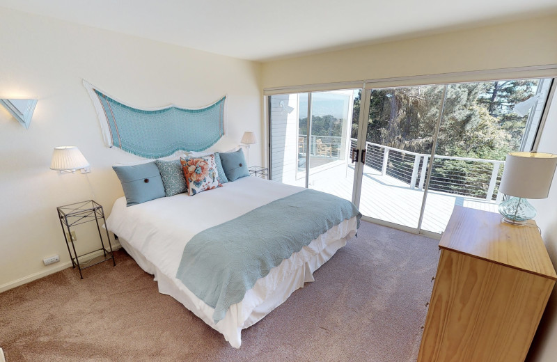 Rental bedroom at Irish Beach Vacation Rentals.