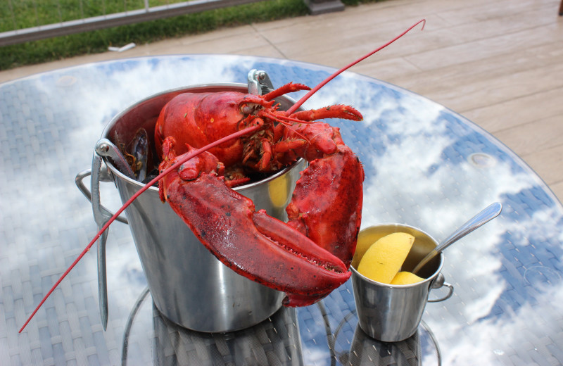 Lobster at Waters Edge Resort and Spa.