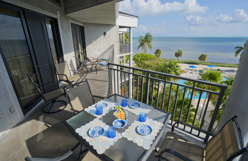 Rental balcony at 1800 Atlantic, All Florida Keys Property Management.