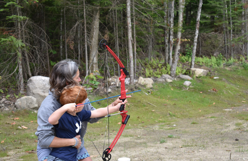 Archery at Quimby Country Lodge & Cottages.