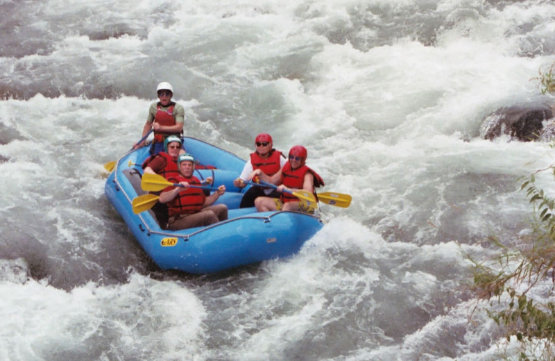 River rafting at Hacienda Primavera Wilderness Ecolodge.