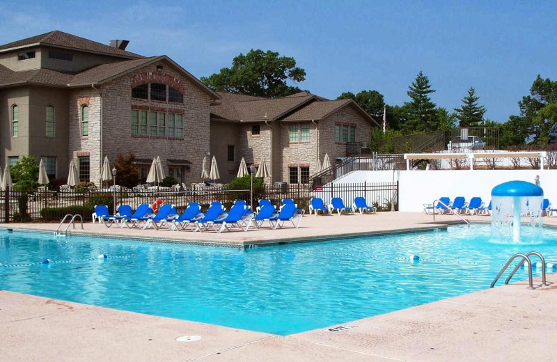 Outdoor pool at Pointe Royale.