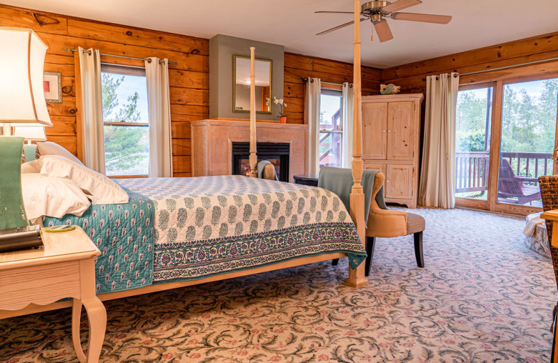 Guest room at Point Au Roche Lodge.