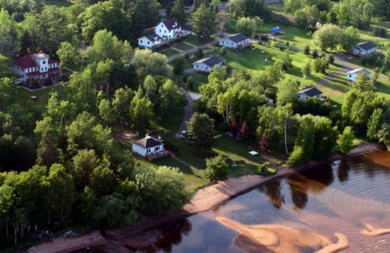 Aerial view of Superior Rentals.