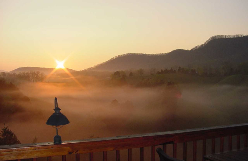 Mountain view at Berry Springs Lodge.