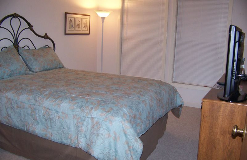 Rental bedroom at Village Villas Vacation Rentals.