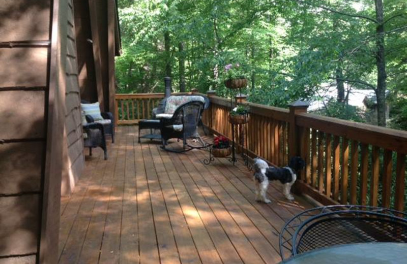Rental porch at Chambers Realty & Vacation Rentals.