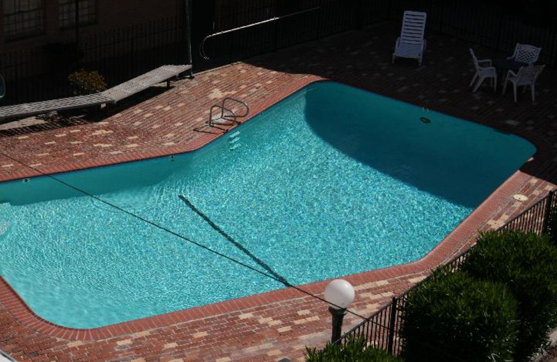 Outdoor pool at Tracy Inn.